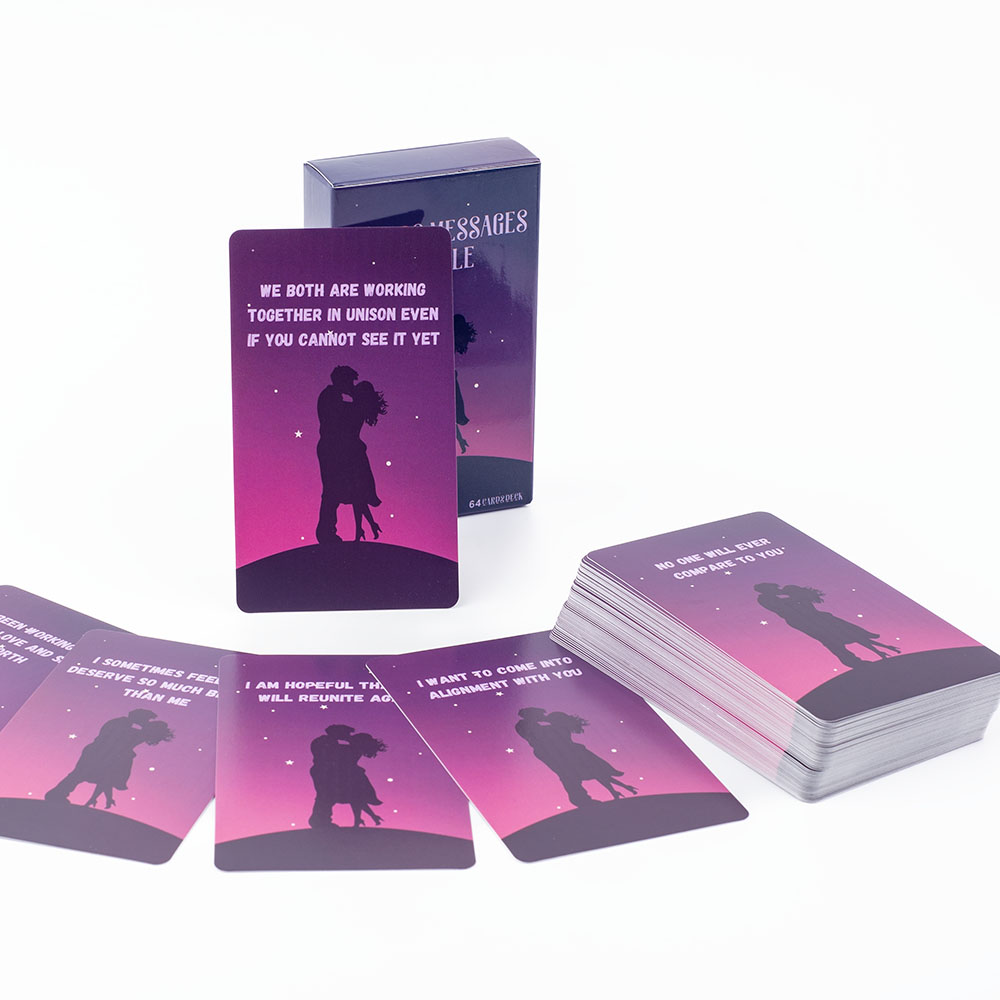 Board Game Quantum - 64Cards Lover Messages Oracle Cards For
