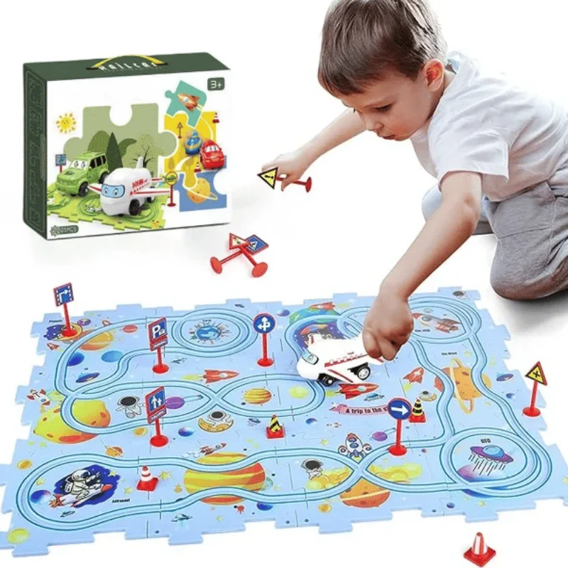 Children's Educational Puzzle  - đánh giá và giá Board Game Race Track