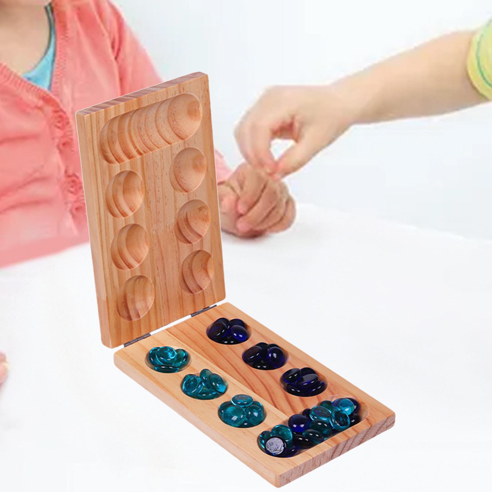 Wooden Foldable Mancala Board  - đánh giá và giá Board Game Template