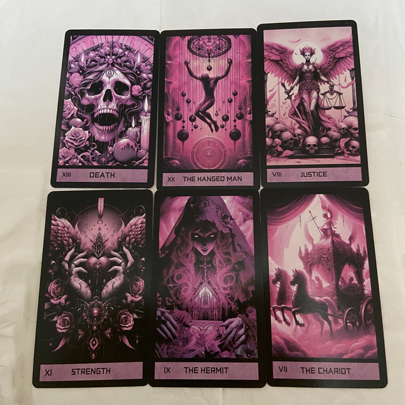 Pink Gothic Tarot Deck 78 Card - đánh giá và giá Board Game Quantum