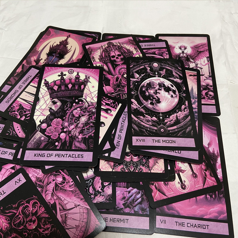 Pink Gothic Tarot Deck 78 Card - đánh giá và giá Board Game Quantum