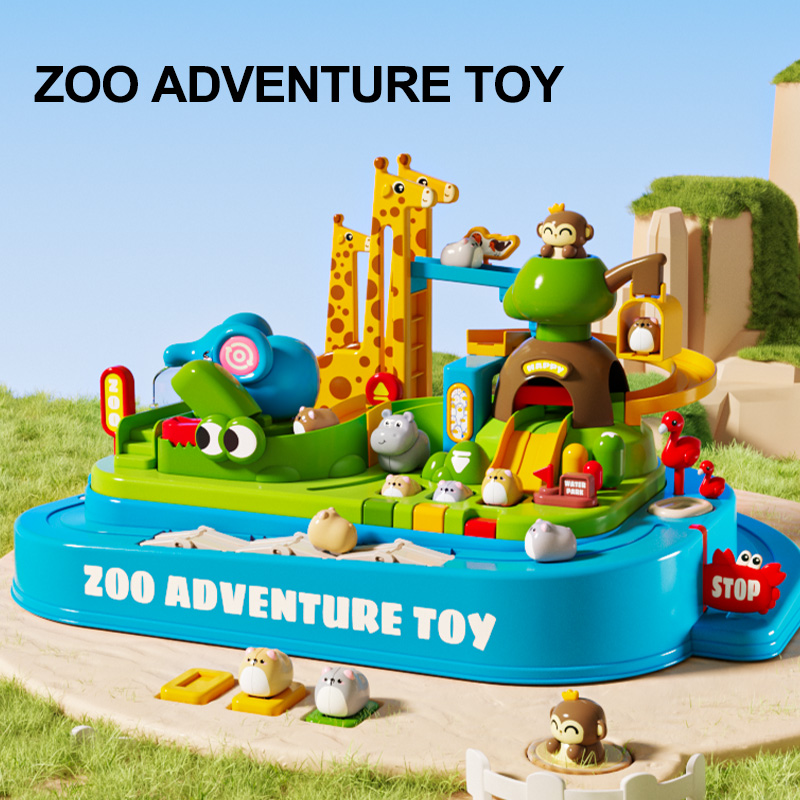 Racing Rail Car Zoo Adventure  - đánh giá và giá Board Game Race Track
