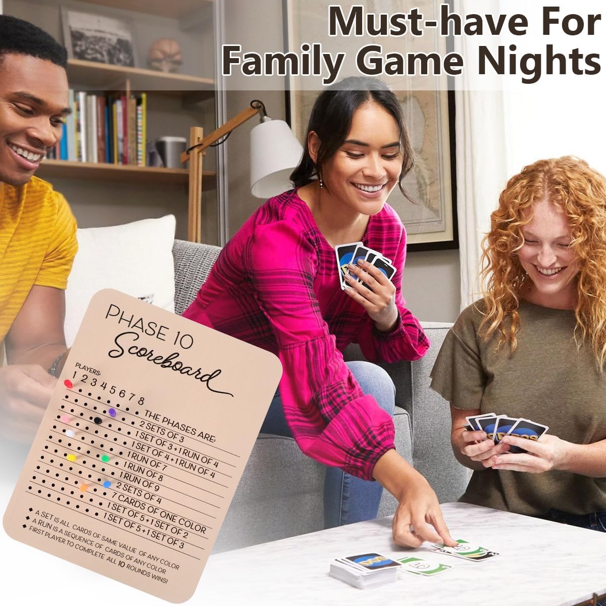 1 Count Wooden Phase 10 Scoreb - đánh giá và giá Board Game Template